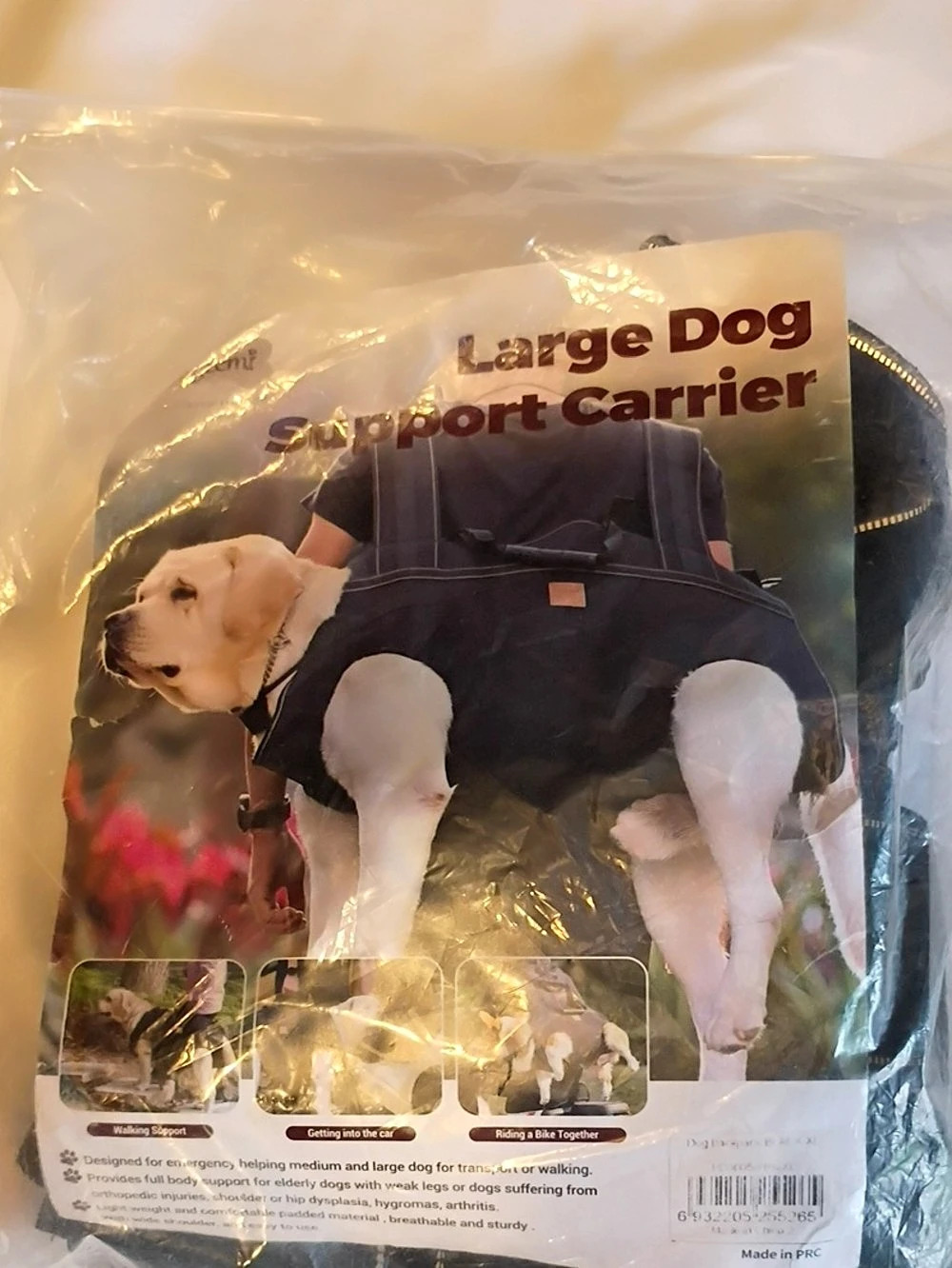 DogLemi Large Dog Support Carrier Black
